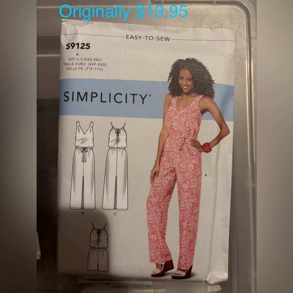 Simplicity Women's Jumpsuit Sewing Pattern